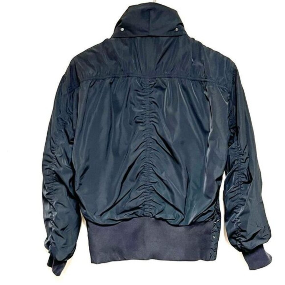 ATHLETA Point Reyes Black Moto Bomber Jacket Womens Sz S - Picture 8 of 14